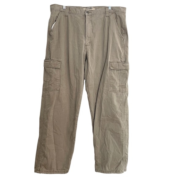 Wrangler Authentics Fleece Lined Cargo Pants Cold Weather Size‎ 38x32 Workwear - Picture 1 of 11
